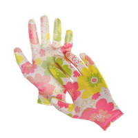 Нейлоновые перчатки с нитриловым полуобливом (размер 8)