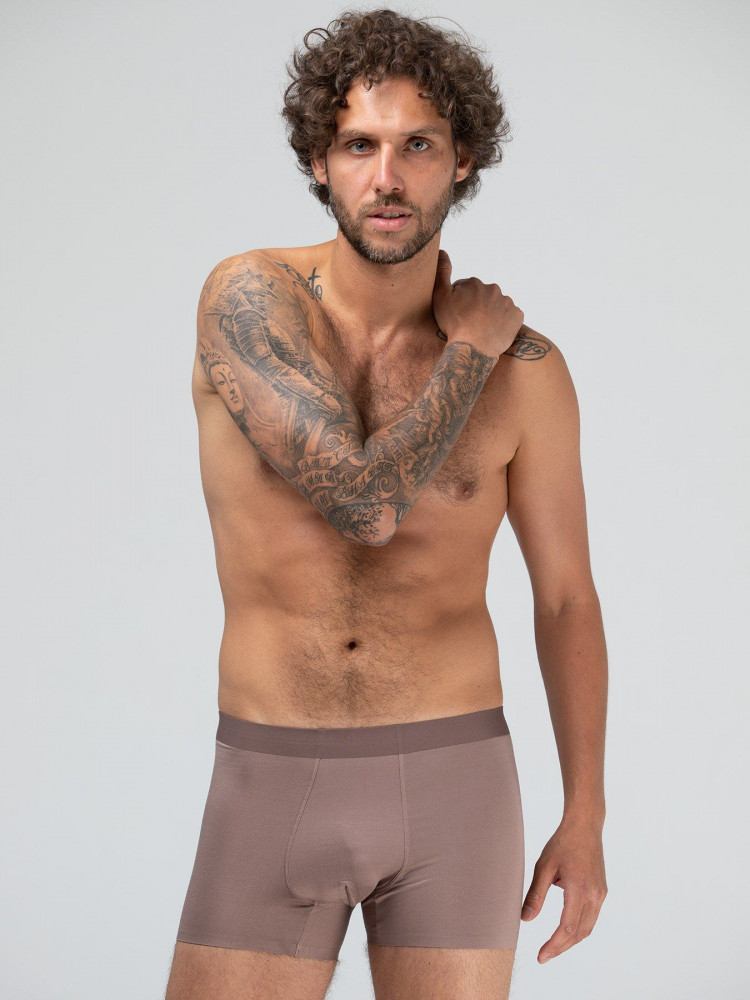 Мужские трусы-боксеры из вискозного полотна 