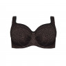Черный бюстгальтер с мягкой plus size чашкой Celeste