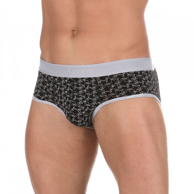 Черные мужские трусы-брифы с принтом в виде звезд 