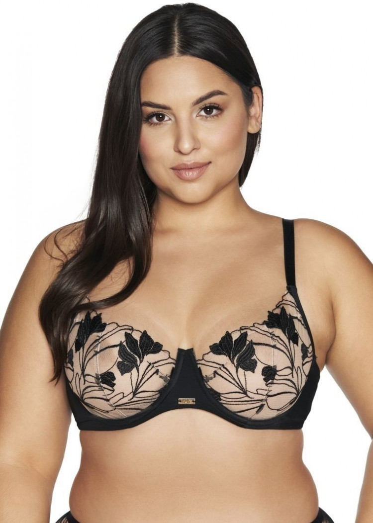 Бюстгальтер Sublime с мягкой чашкой и цветочной вышивкой 