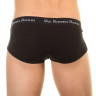 Мужские трусы-брифы с низкой посадкой и черной резинкой