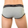 Мужские трусы-брифы с низкой посадкой и черной резинкой