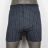 Мужские хлопковые трусы-боксеры в клетку с гульфиком