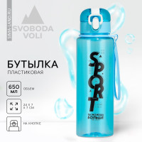 Голубая бутылка для воды Sport (650 мл.)