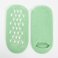 Зеленые SPA-носочки на основе натуральных масел «Питание и увлажнение»
