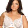 Стильный бюстгальтер на косточках plus size с кружевом