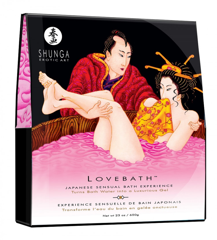 Соль для ванны Lovebath Dragon Fruit, превращающая воду в гель - 650 гр. 
