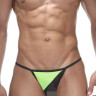 Мужские открытые трусы-стринги с контрастным треугольником