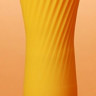 Оранжевый рифленый мини-вибратор IROHA ZEN YUZUCHA - 12,7 см.