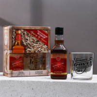 Подарочный набор «Первому во всём»: гель для душа и стакан для виски